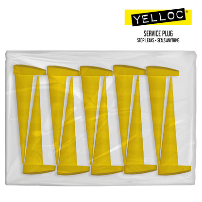 Refill pack: 10 units of Yelloc Micro service plugs for precision sealing (1–10 mm).