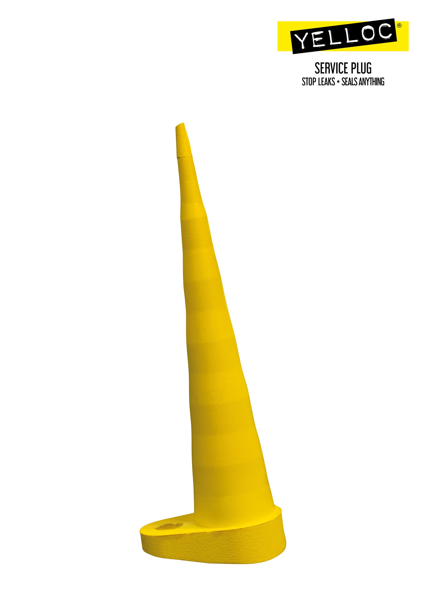 Precision sealing: Yelloc Micro plug used for small hydraulic hose maintenance.