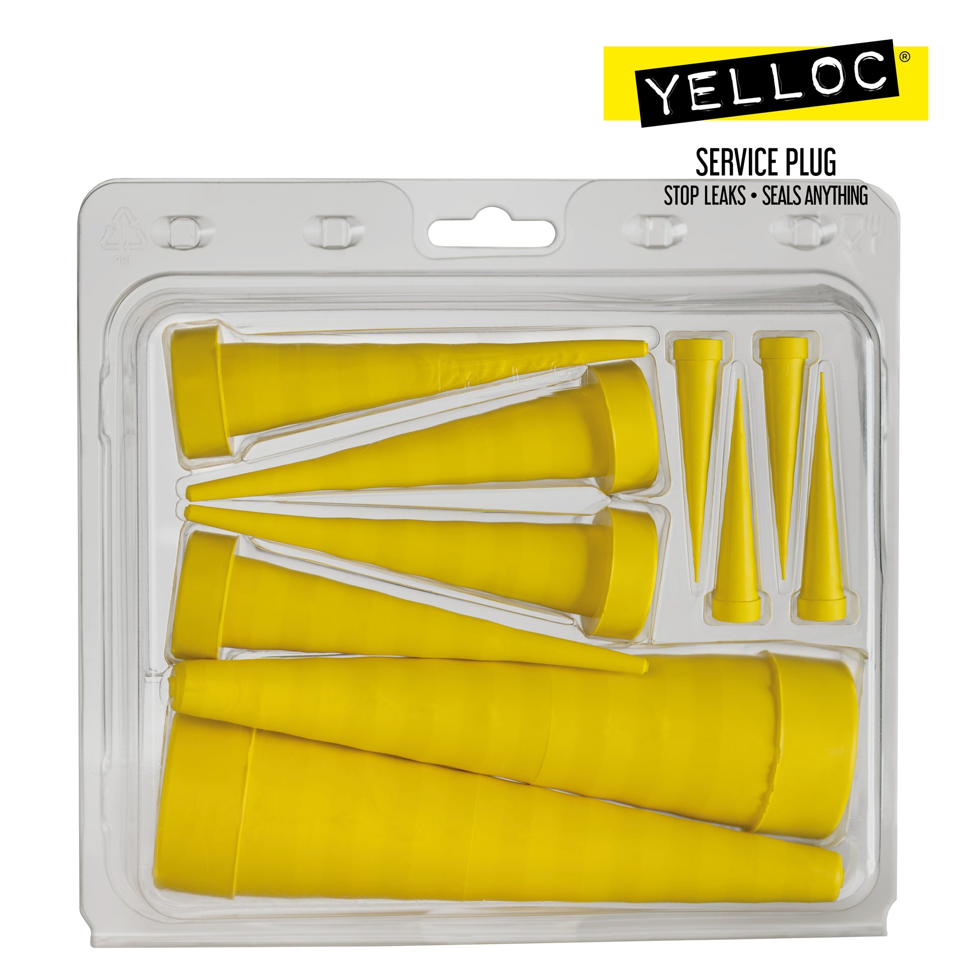 Yelloc Mixbox – a comprehensive kit of assorted plugs for leak protection.