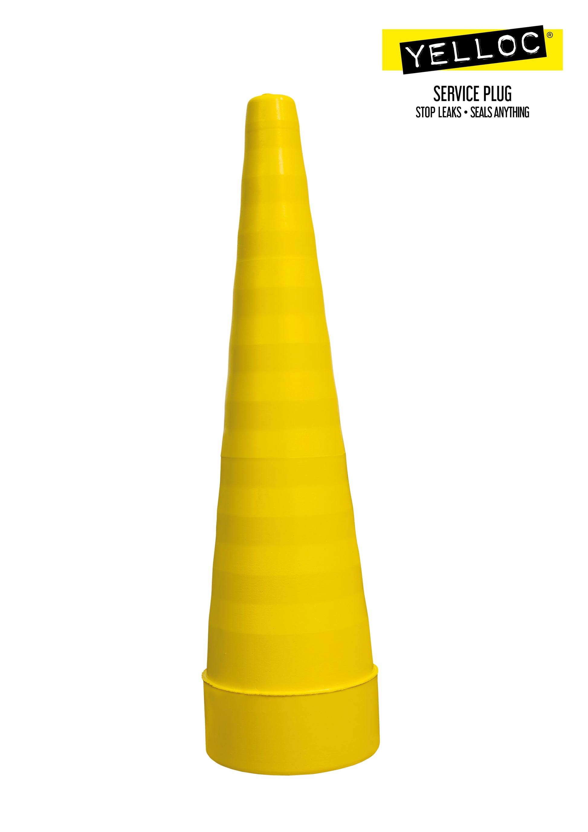 Heavy-duty XL service plug, silicone-free, for large hydraulic hoses and couplings.