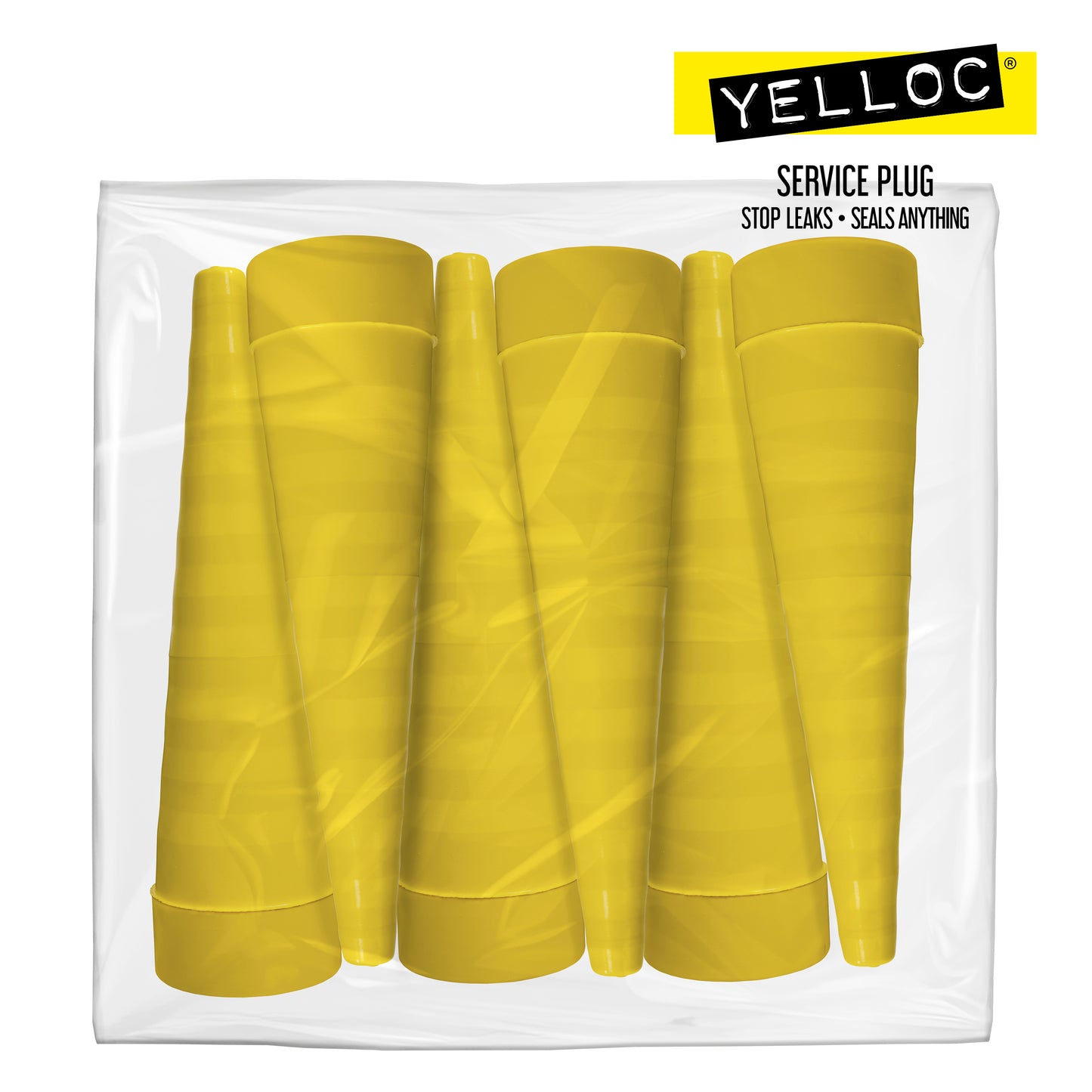 6-pack Yelloc XL servicepluggar – påfyllning för industriella servicebox