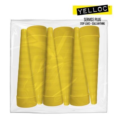 6-pack Yelloc XL servicepluggar – påfyllning för industriella servicebox