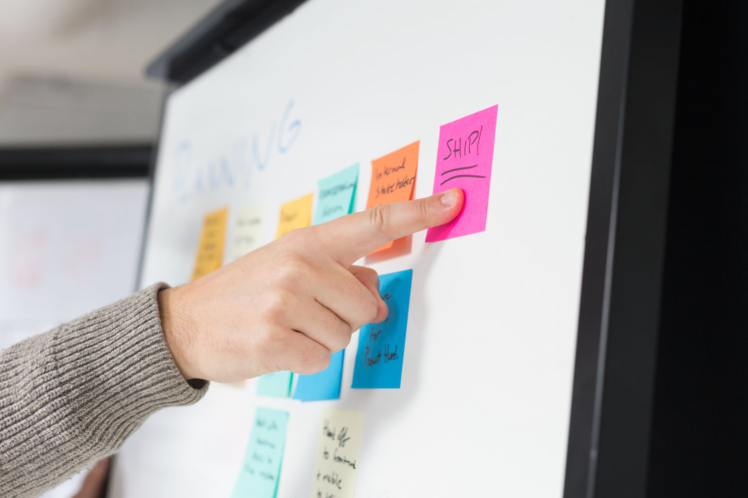 Yelloc product development: A team brainstorming for better leak protection.